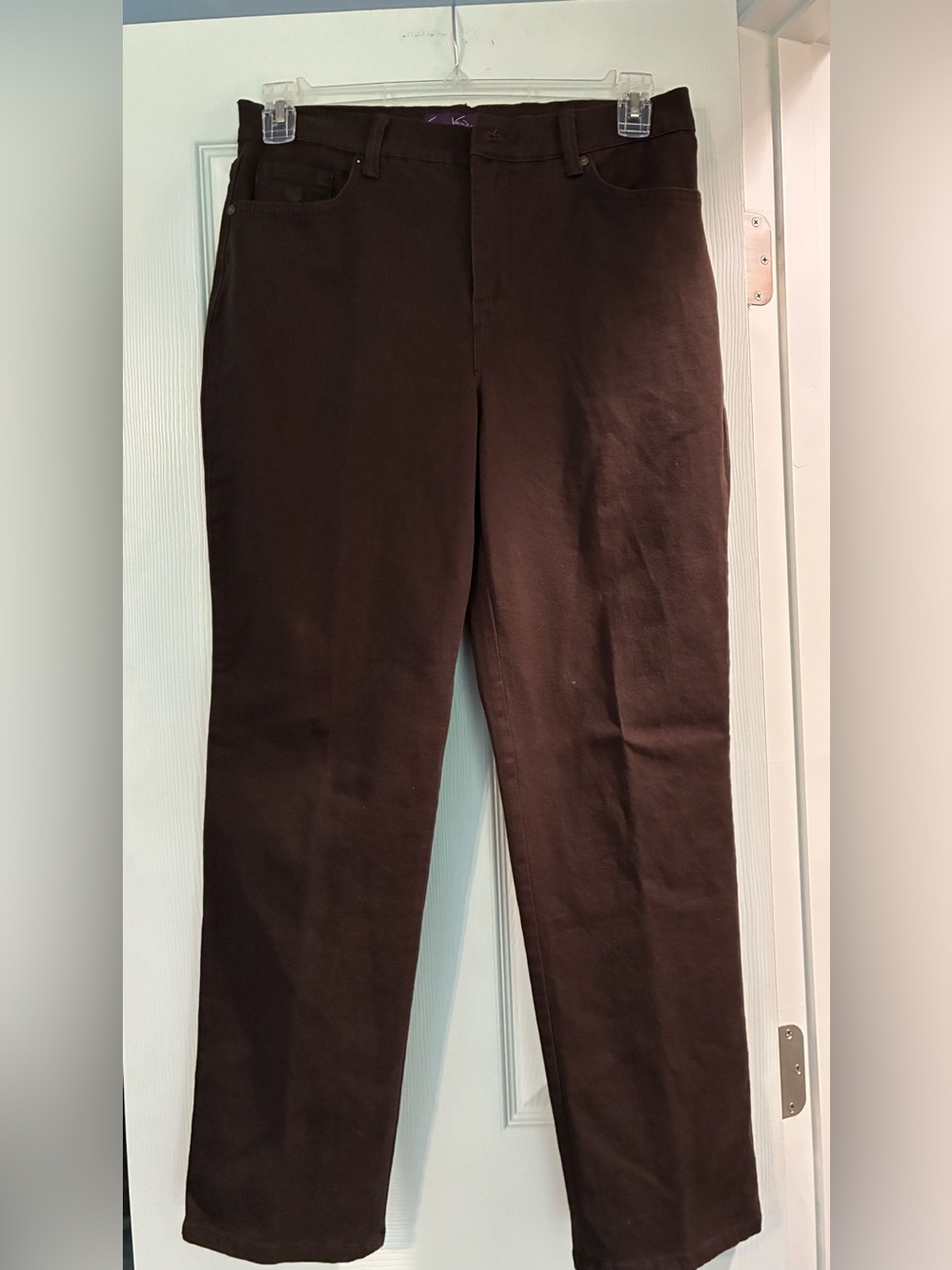Gloria Vanderbilt Women’s Dark Brown Straight Jeans
